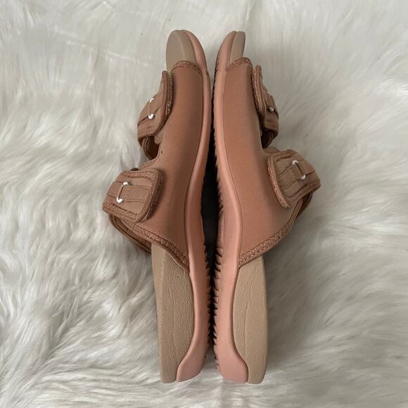 Vionic Sandals Womens Size 8 Tan Sarah Slip On Slides Flat Comfort Summer Beach - Picture 8 of 12